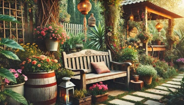 jardim rústico