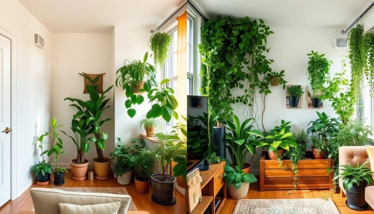 Inspiração: antes e depois de um cantinho verde no apartamento