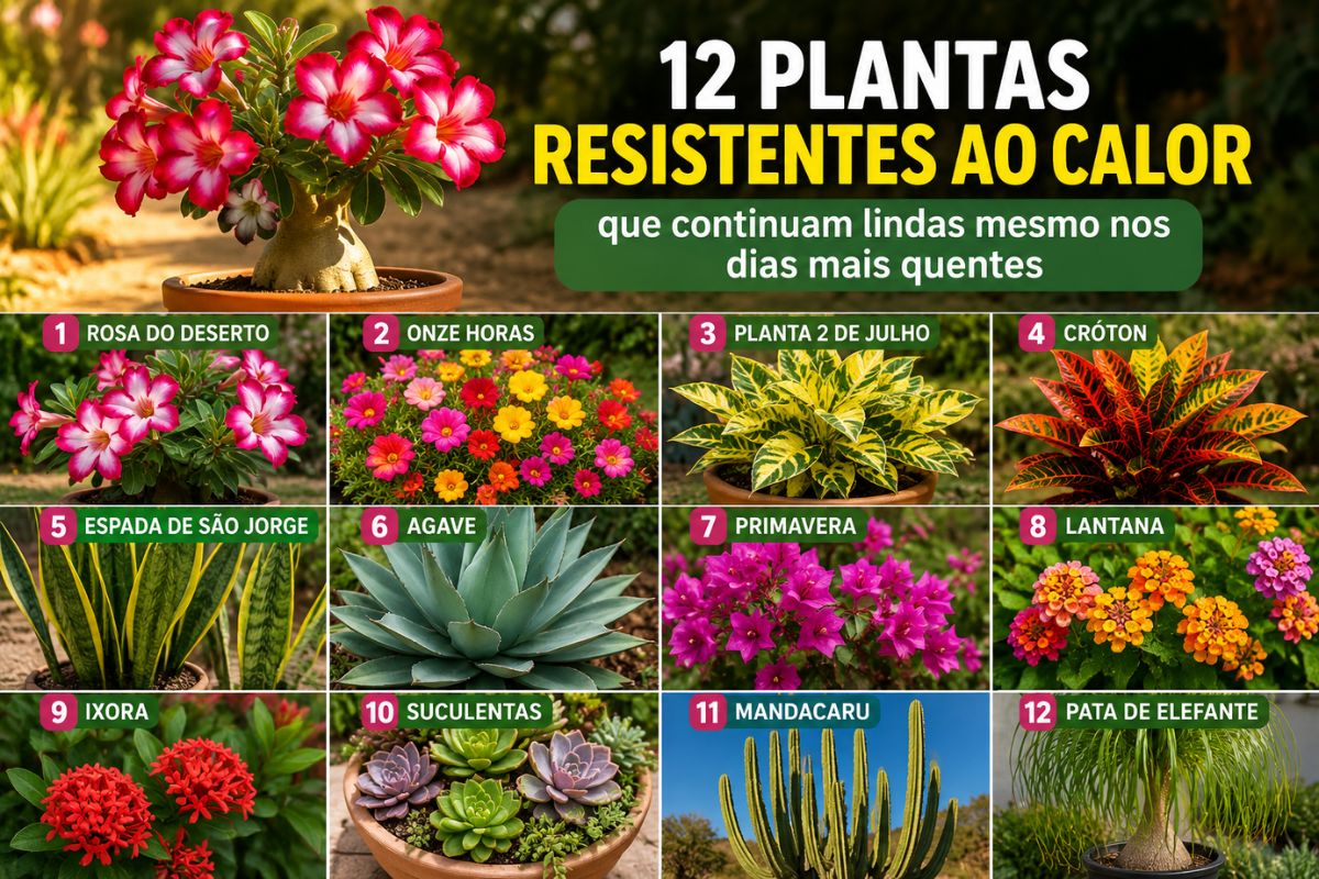 plantas resistem ao calor